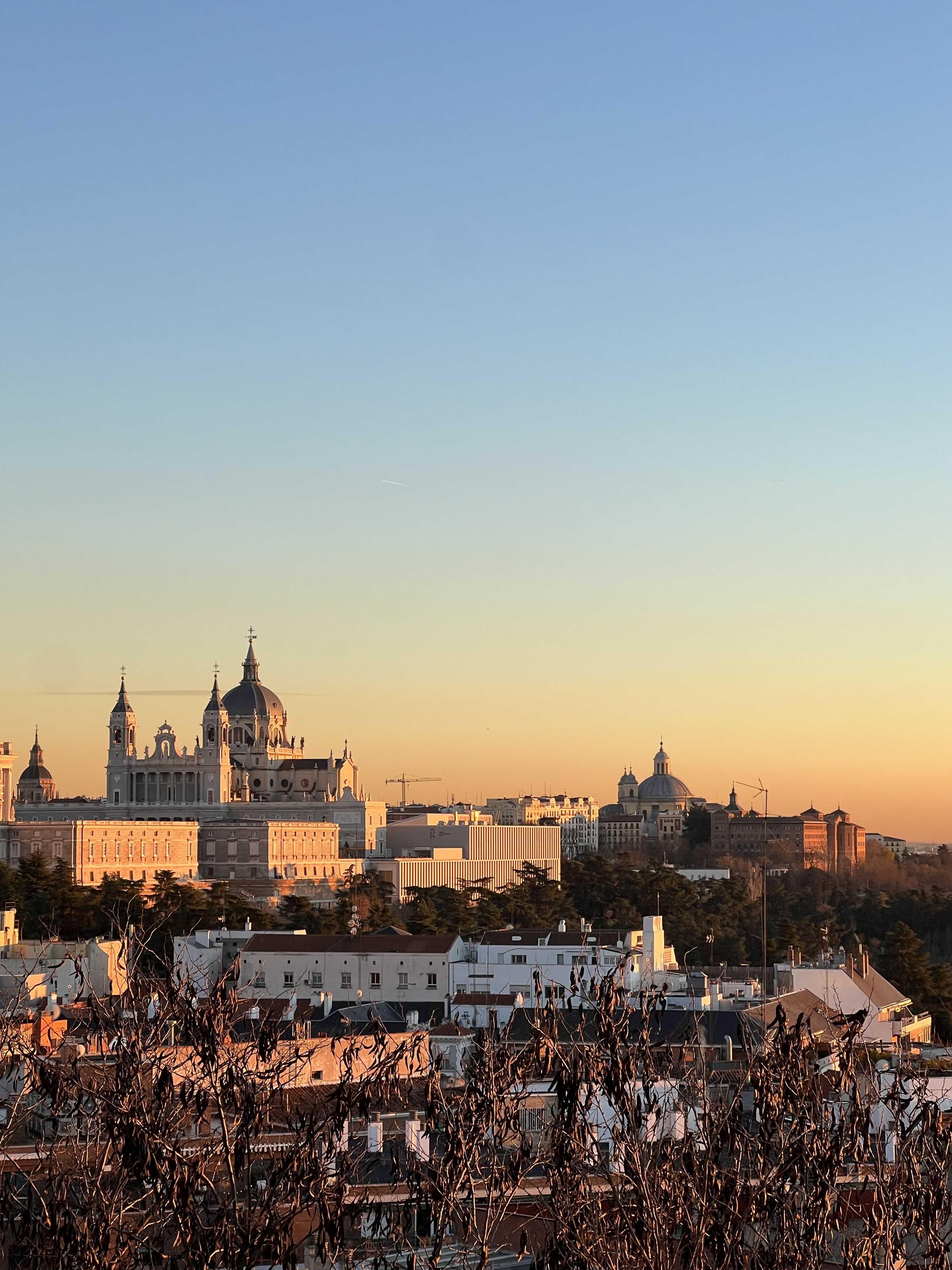 Madrid at sunset