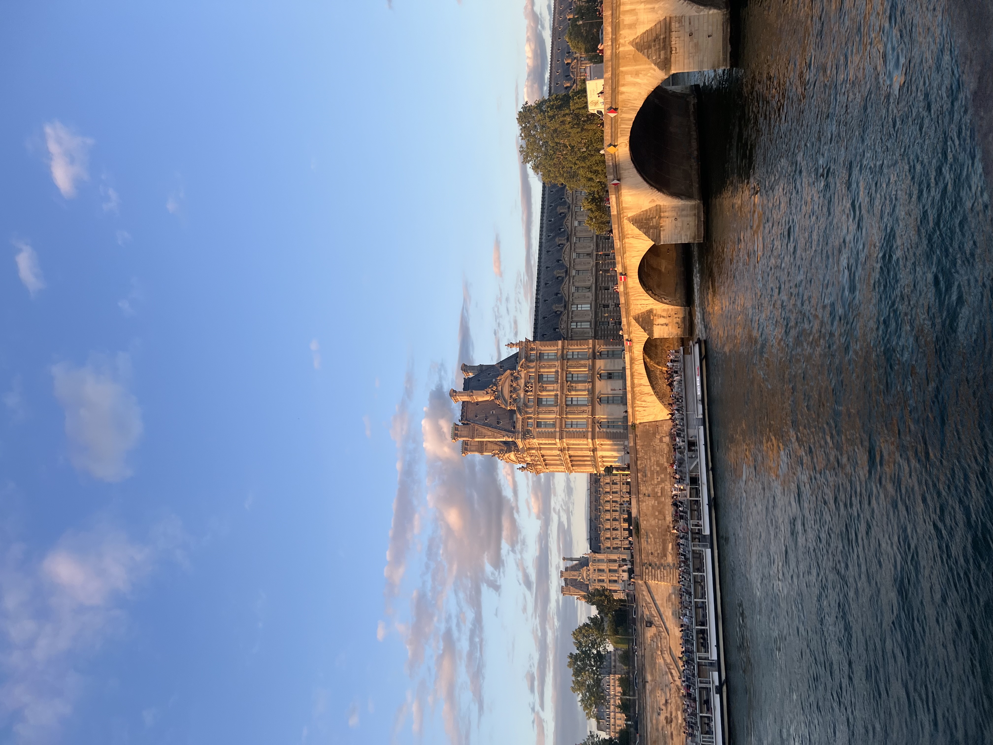 Paris sunset view